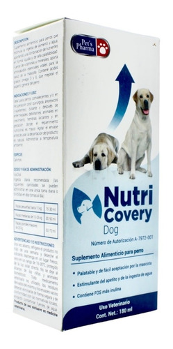 Nutricovery Dog Pets Pharma 180ml Perros