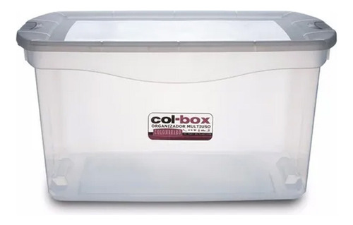 Caja Plástica Organizadora Apilable 68 Litros Colombraro Mm Color Transparente