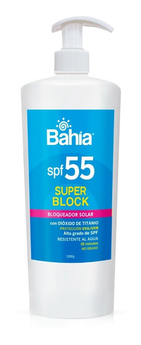 Bloqueador Bahía Super Block Spf55 1000 Ml.