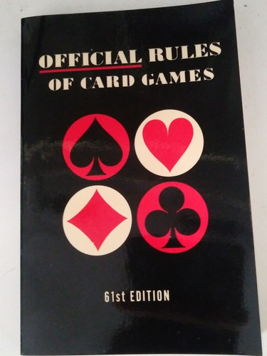 Libro Reglas Oficiales De Los Juegos De Cartas (inglés) 1979