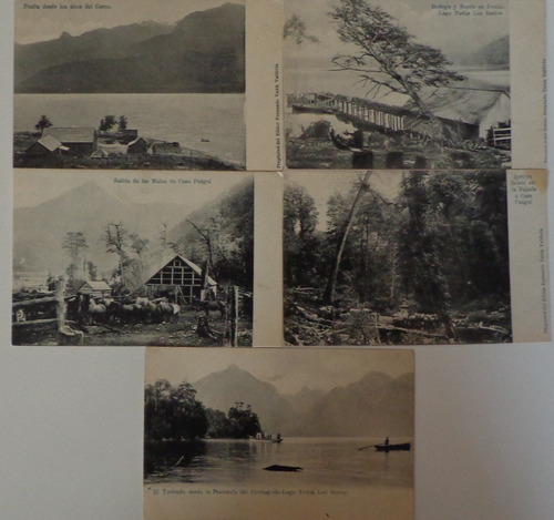 Postales Llanquihue Peulla Pangue Lago Todos Los Santos 1910