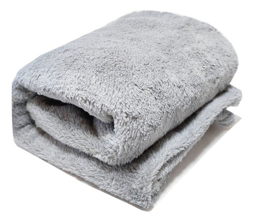 Cobertor Bebe Soft Microfibra Enxoval Manta Anti-alérgico Cor Cinza