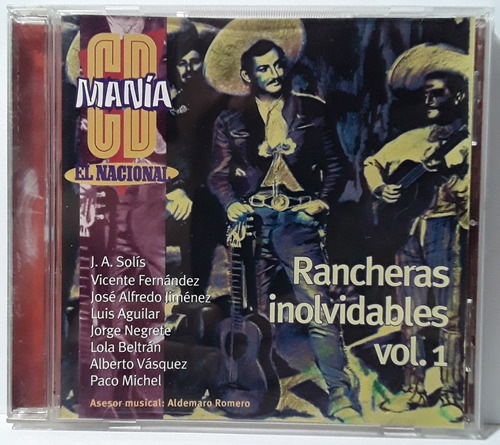 Cd Rancheras Inolvidables Vol. 1 - Varios Artistas Original