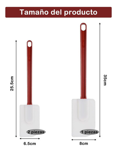 X 3 Piezas Miserables Espatula Silicon, Espatulas Silicona