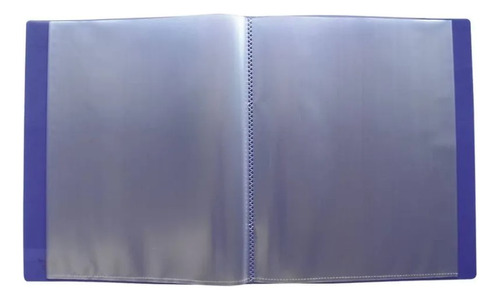 Carpeta De Plastico Smart Escolar Tamaño Carta 40 Micas Azul Color Violeta