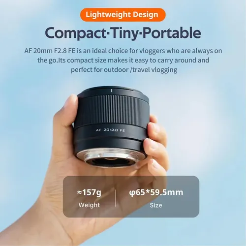 Viltrox Af 20mm F2.8 Fe-mount Lens For Sony Cameras | MercadoLivre