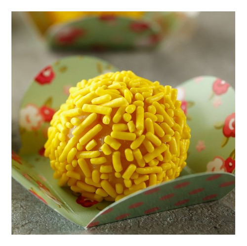 Chocolate Granulado Colorido Amarelo Mavalério 500g