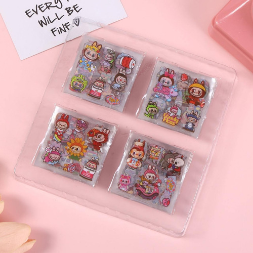 Pack Labubu Set Papelería Kawaii Libreta Stickers Escolar