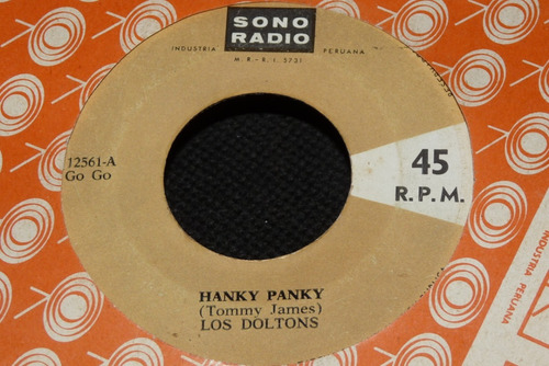 Jch- Los Doltons Hanky Panky 45 Rpm