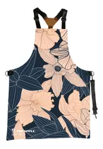 Comprar Mandil Flores Delantal Bartender Parrillero Pineapple Tools