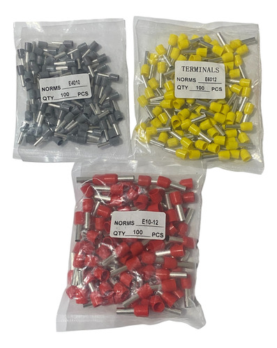 Terminal Ferrul Cal.8 ,10 ,12 Awg 100 Pzas De Cada Calibre (Usado)