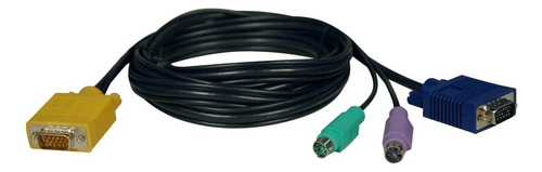 Cable Kvm Tripp Lite Vga A Vga 2x Ps/2 1.8 Metros Para B0 /v Color Negro