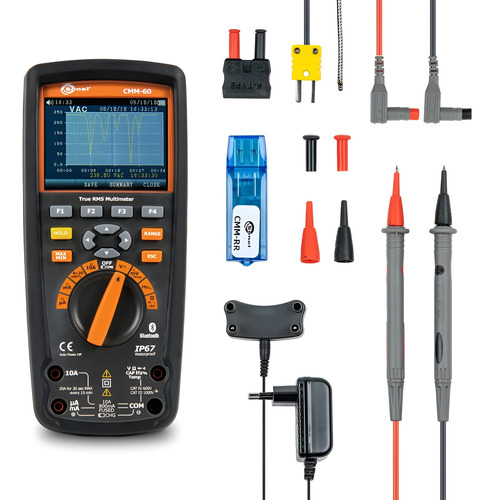 Multímetro Industrial True Rms Certificado, Cmm-60 Sonel