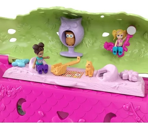 Set De Juego Polly Pocket Casa De Aventuras Del Árbol
