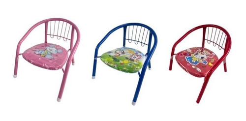 Silla Niños Niñas Metálicas Diseños Varios