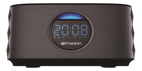 Emerson Alarma Portatil Con Radio Fm, Altavoz Bluetooth, Est