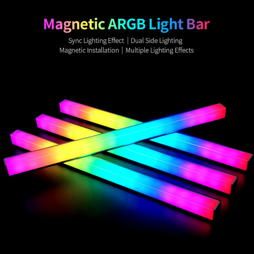 Tira Led Argb Magnetic Coolmoon Double Lado Effect Arcoíris