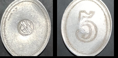 Fichas Antigua Confitería River Plate Años 1950 (Usado)