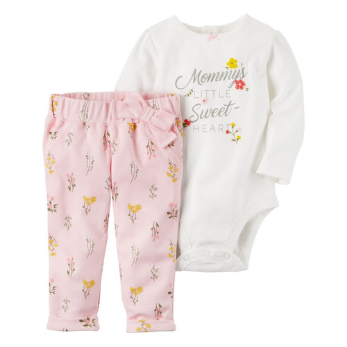 2pz Set Niña Carters Bodie Manga Larga Pantalon Moñamvd Kids