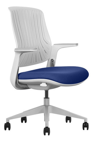 Silla Ejecutiva Ergonómica De Escritorio Ferrini Oficina F3 Color Azul