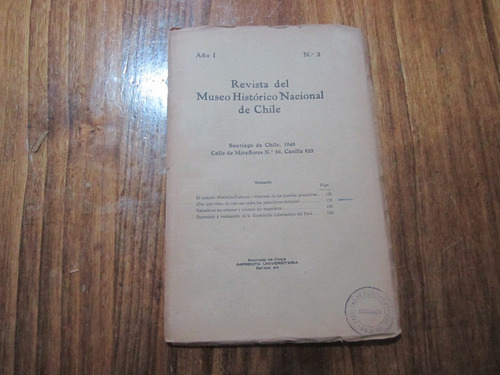 Revista Del Museo Histórico Nacional De Chile - Año 1 N°2