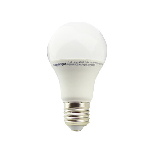 Ampolleta Led 9,5 Watt E-27, A 60 Luz Cálida