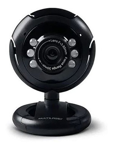 Webcam Multilaser Plug E Play 16mp Nightvision Microfone
