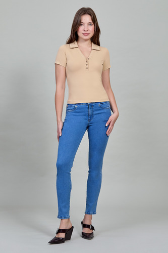 Blusa De Mujer Con Escote En V