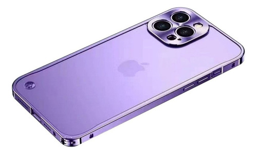 Funda De Tablero Esmerilado Con Marco De Metal Para iPhone 1