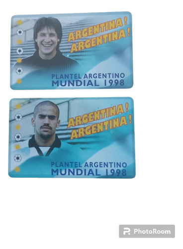 Tarjeta Telefónica De Argentina Jugadores Mundial 1998