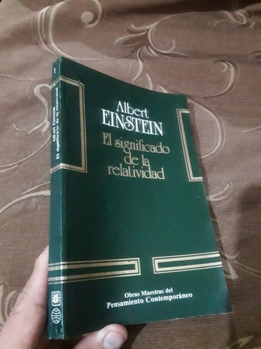 Libro El Significado De La Relatividad Albert Einstein