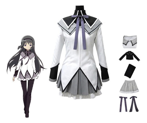 Disfraz De Cosplay De Akemi Homura Puella Magi Madoka Magica