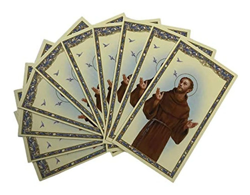 Tarjetas De Oración Laminadas De San Francisco De Asís