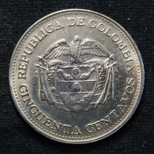 Colombia 50 Centavos 1965 Excelente Km 217