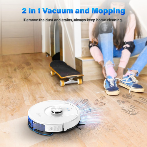Tikom Robot Aspirador Y Mopa, L8000 Laser Lidar Navigatio...