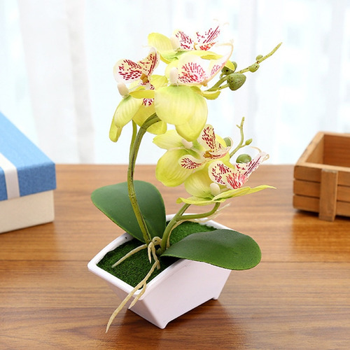 . 3 Flores Artificiales De Orquídea Bonsai, Interior
