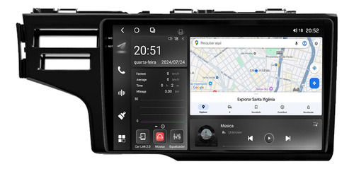 Multimidia Fit 15/20 9p Octacore Carplay 8gb 256gb Tpros