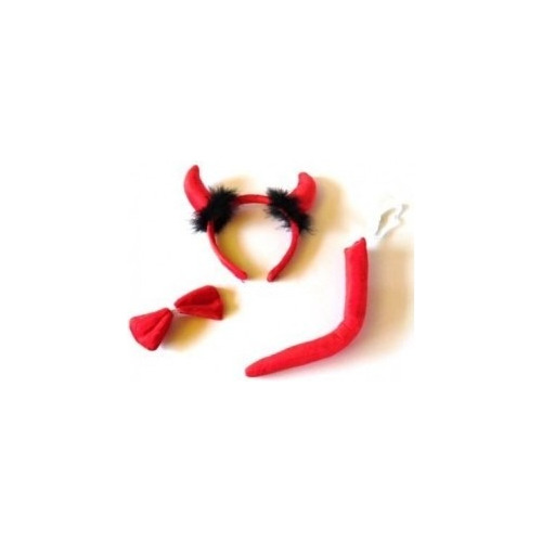 Accesorio Disfraz Animal 3 Piezas Diablo Pluma