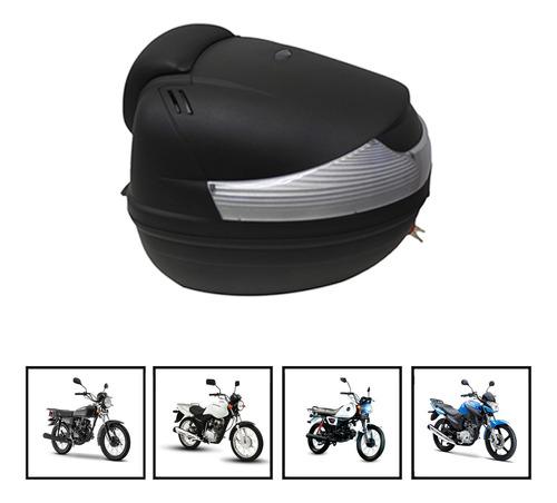 Caja Porta-equipaje 33 L Motos De Trabajo Con Respaldo Rmb 