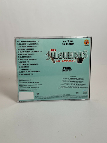 Disco Original De Los Jilgueros Del Saucillo Puro Norte V.1 Estándar