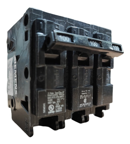 Breaker Thql 3 Polos 100a Siemens Empotrar