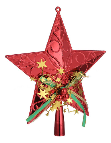 Decoración De Plástico Con Forma De Estrella Para Árbol De N