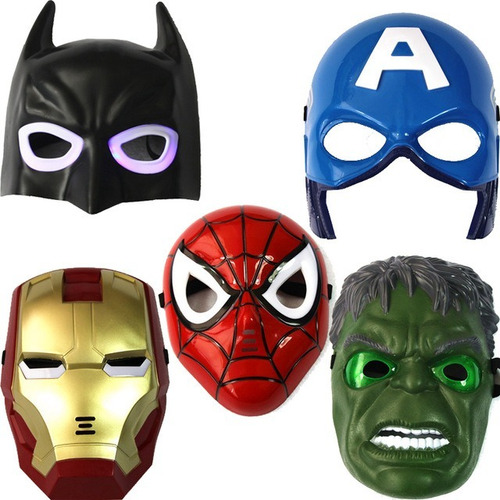 Mascaras De Super Heroes Con Luz ,personajes