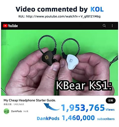 Kbear Ks1 Auriculares In Ear Monitor Super Bass Auriculares