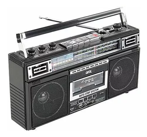 Black QFX J-22UBK ReRun X Radio and Cassette to MP3 Converter 