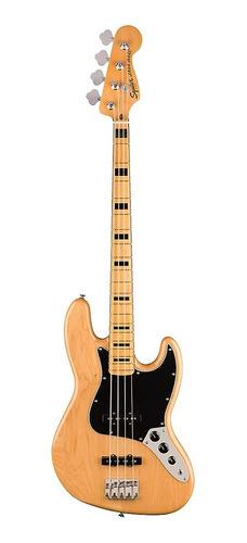 Squier Classic Vibe 70s Jazz Bass, Natural, Maple Diapasón