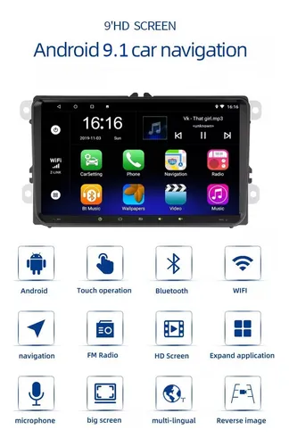 Qp 2+32 Estéreo Android Vw Golf Amarok Jetta Passat Con
