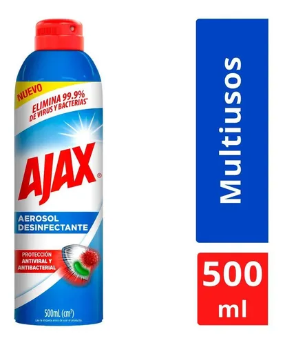 Desinfectante en Aerosol Ajax Protección Antiviral y Antibacterial 500ml