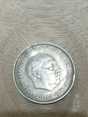 Moneda Francisco Franco Caudillo De España Año 1957