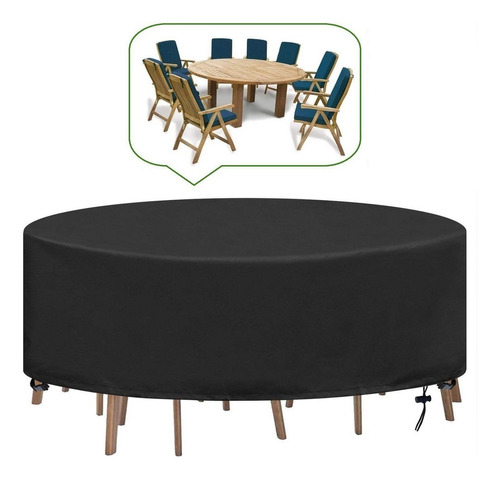 Cubierta Para Mesa Redonda Jardin Funda Muebles 230×110 Cm